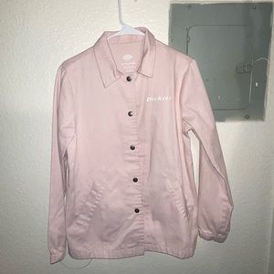 Pink collard Dickies jacket!
